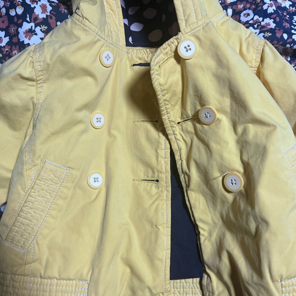 GAP Bright Yellow Kids Raincoat Circa 2009